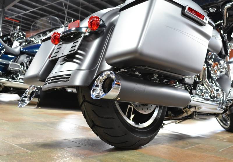 Jackpot High Roller Slip On Mufflers Black with Chrome End Caps
