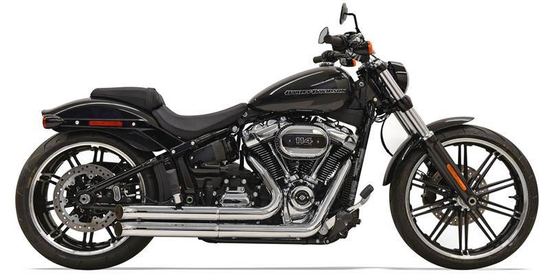 Bassani Xhaust Pro Street Turn Out Exhaust Chrome Softail Breakout Fat Boy FXDR