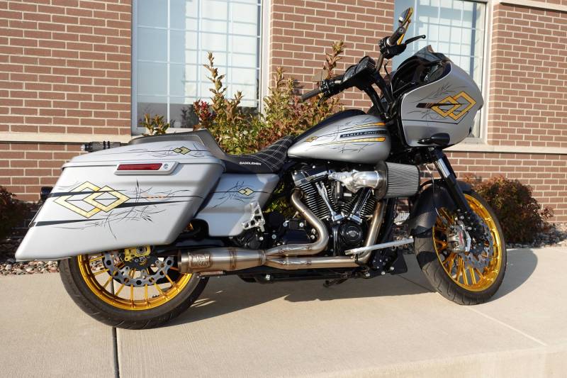 Fuel Moto Contender 2into1 Exhaust Stainless M8 Touring FLH