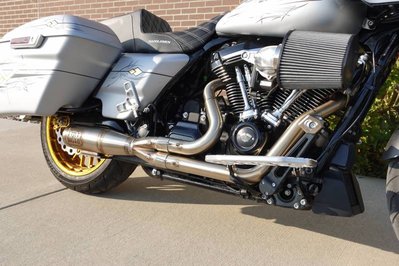 Fuel Moto Contender 2into1 Exhaust Stainless M8 Touring FLH