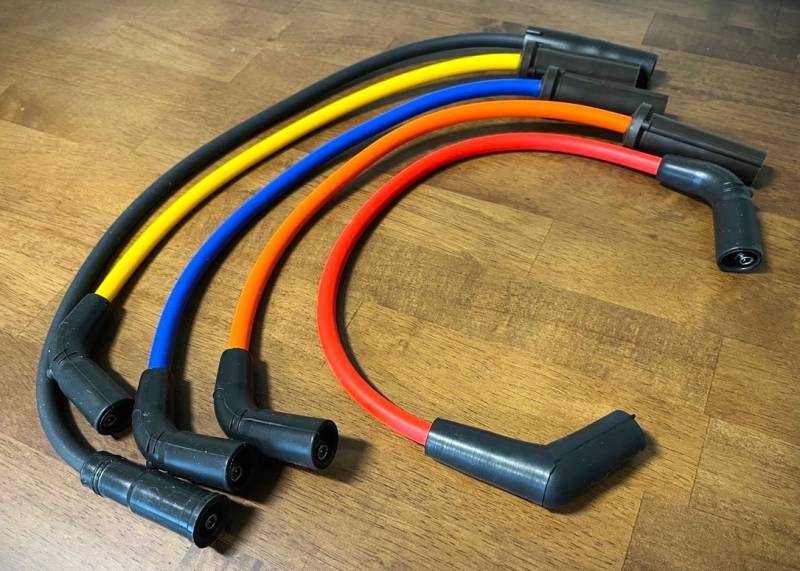 Ton's Performance 8mm Red Silicone Spark Plug Wires For Harley FLT FLHT FLHR FLTR 2009-2015 EFI