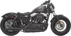 Bassani Xhaust - Bassani Xhaust 3" Firepower Series Slip-On Mufflers - MUFFLERS BLK/BLK 2014 XL