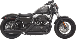 Bassani Xhaust - Bassani Xhaust 3" Firepower Series Slip-On Mufflers - MUFFLERS BK/BK SLSH 14 XL