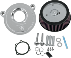Arlen Ness - Arlen Ness Big Sucker Stage 1 Air Cleaner - Chrome - Twin Cam (Exc. FBW and FI FLT)