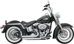 Bassani Xhaust - Bassani Xhaust FireSweep Exhaust - Chrome - Twin Cam Softail