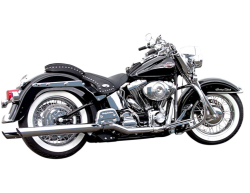 Bassani Xhaust - Bassani Xhaust Power Curve True-Duals Crossover Header Pipes - MUFFLERS SLASH CUT CHR