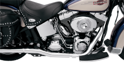 Bassani Xhaust - Bassani Xhaust Power Curve True-Duals Crossover Header Pipes For Softails - EXHAUST TRUDuals 86-06ST