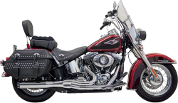 Bassani Xhaust - Bassani Xhaust Road Rage II B1 Power 2 Into 1 Exhaust - Chrome - Twin Cam Softail