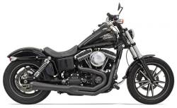 Bassani Xhaust - Bassani Xhaust Road Rage II Mega Power Systems - EXHAUST 2-1MEGA FXD BLK