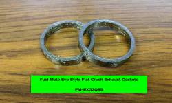 Fuel Moto - Fuel Moto M8-Twin Cam Flat Crush Exhaust Gaskets (Pair)