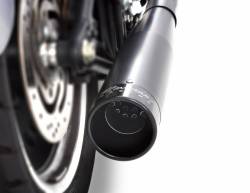 Rinehart - Rinehart - Twin Cam Softail 2-into-1 System Black with Black End Cap