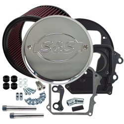 S&S Cycle - S&S Cycle - Air Cleaner Kit for Indian Touring models with 111" Engines with Chrome Billet S&S Logo Cover