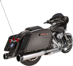 S&S Cycle - S&S Cycle - Mk45 Mufflers Chrome with Black Thruster M8