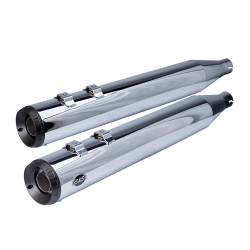 S&S Cycle - S&S Cycle 4" Grand National Chrome Slip On Mufflers