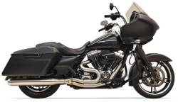 Bassani Xhaust - Bassani Xhaust Road Rage III 2 Into 1 Straight Can Exhaust - Stainless - Twin Cam Touring