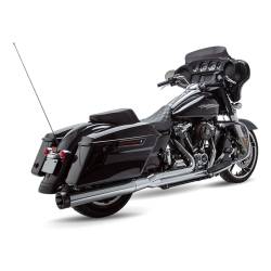 S&S Cycle - S&S Cycle Sidewinder 2-1 M8 Chrome 50 State Compliant Chrome with Black Exhaust System