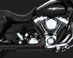 Vance & Hines - Vance & Hines - Dresser Duals Black Twin Cam 09-16