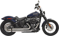 Bassani Xhaust - Bassani Xhaust Pro Street Turn Out Exhaust - Chrome - M8 Softail