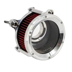 Trask Performance - Trask Assault Charge High-Flow Air Cleaner - Chrome - Twin Cam Cable Operated Models