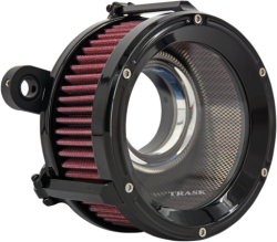 Trask Performance - Trask Assault Air Cleaner Gloss Black - Twin Cam Cable Operated Models