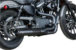 S&S Cycle - S&S Cycle Superstreet 2-1 Black Exhaust System Sportster 14-later