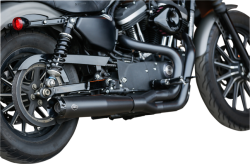 S&S Cycle - S&S Cycle Superstreet 2-1 Black Exhaust System Sportster 07-13