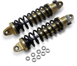 Legend Suspension - Legend REVO-A Shocks Harley Touring FL Models 13" Standard Springs - Gold