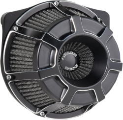 Arlen Ness - Arlen Ness Inverted Air Cleaner - Beveled Black - Milwaukee-8