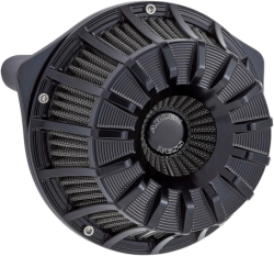 Arlen Ness - Arlen Ness Inverted Air Cleaner - 15-Spoke Black - Milwaukee-8