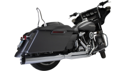 Khrome Werks - Khrome Werks Outlaw 2 Into 1 Exhaust - Chrome - Milwaukee-8 FLH