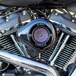 S&S Cycle Stealth Air Stinger Air Cleaner Kit - Gloss Black Teardrop - Milwaukee Eight Engines