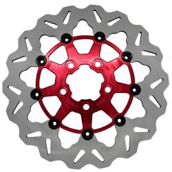 Galfer - Galfer Brake Rotor - Rear 11.8" Standard Floating Wave - Red Carrier