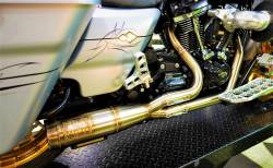 Fuel Moto Contender 2 Into 1 Exhaust Stainless Milwaukee Eight Touring FLH M8