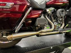 Jackpot Riot 2 Into 1 Stainless Steel Twin Cam FLH