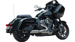 S&S 2 Into 1 Qualifier Exhaust - Race Only - Indian Challenger - Stainless