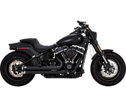 Vance & Hines - Vance & Hines Big Shots Staggered 2 Into 2 Exhaust - Black - M8 Softail