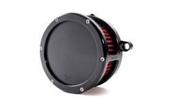 Feuling - Feuling BA Air Cleaner - Black Finish - Red Filter - Solid Cover - M8 Gen2 Touring & Softail