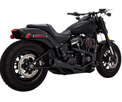 Vance & Hines Upsweep PCX 2 into 1 Exhaust - Black - M8 Softail Street Bob Low Rider