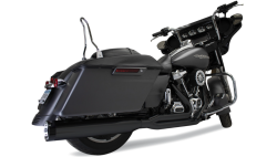 Khrome Werks - Khrome Werks Outlaw 2 Into 1 Exhaust - Black - Milwaukee-8 FLH