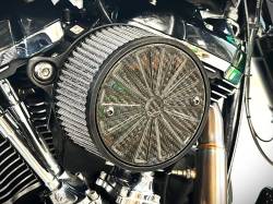 Fuel Moto Carbon Fiber Cover for AC/DC & S&S Stealth Air Cleaners