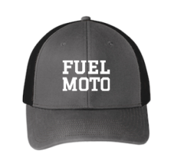 Fuel Moto - Fuel Moto Varsity Trucker Cap - Grey Steel/Black Snapback