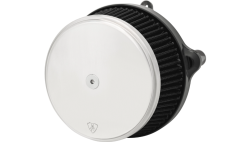 Arlen Ness - Arlen Ness Big Sucker Stage 1 Air Cleaner Kit with Cover - Smooth Polished - M8 Gen2 Touring & Softail