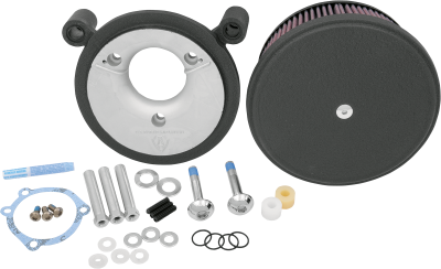 Arlen Ness - Arlen Ness - Big Sucker Stage II Air Filter Kits with Cover - BIG SUCKR W/CVR08-13FL BK