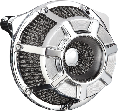 Arlen Ness - Arlen Ness Inverted Air Cleaner - Beveled Chrome - Twin Cam FBW