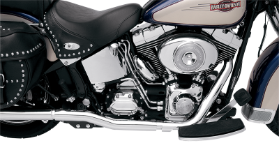 Bassani Xhaust - Bassani Xhaust Power Curve True-Duals Crossover Header Pipes For Softails - EXHAUST TRUDuals 86-06ST