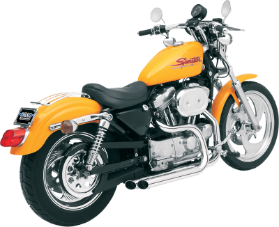 Bassani Xhaust - Bassani Xhaust Pro Street Straight-Cut Exhaust - Chrome - Sportster Forward Controls
