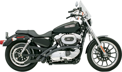 Bassani Xhaust - Bassani Xhaust Radial Sweeper Exhaust - Black - 2007-2013 Sportster