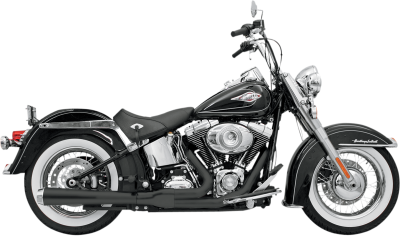Bassani Xhaust - Bassani Xhaust Road Rage 2 Into 1 Long Exhaust - Black - Twin Cam Softail