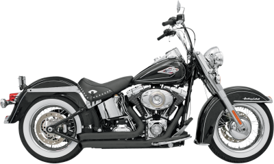 Bassani Xhaust - Bassani Xhaust FireSweep Exhaust - Black - Twin Cam Softail