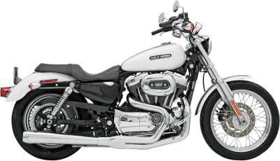 Bassani Xhaust - Bassani Xhaust Road Rage 2 Into 1 Long Exhaust - Chrome - 2004-2013 Sportster